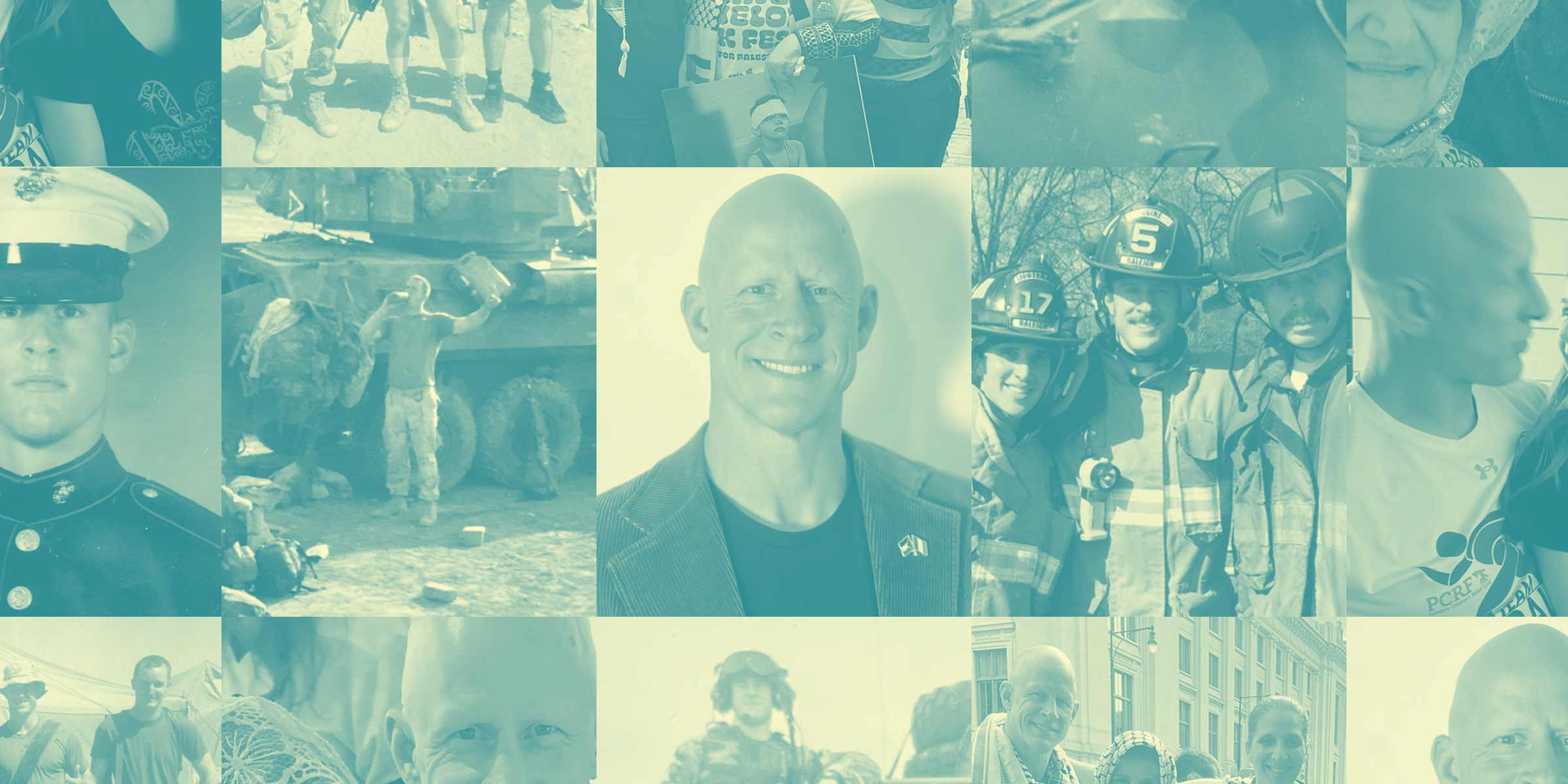 image mosaic of different images of Brian McGinnis 